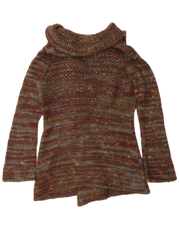 Marks & Spencer Pull cardigan long pour femme UK 16 Grand vert moucheté