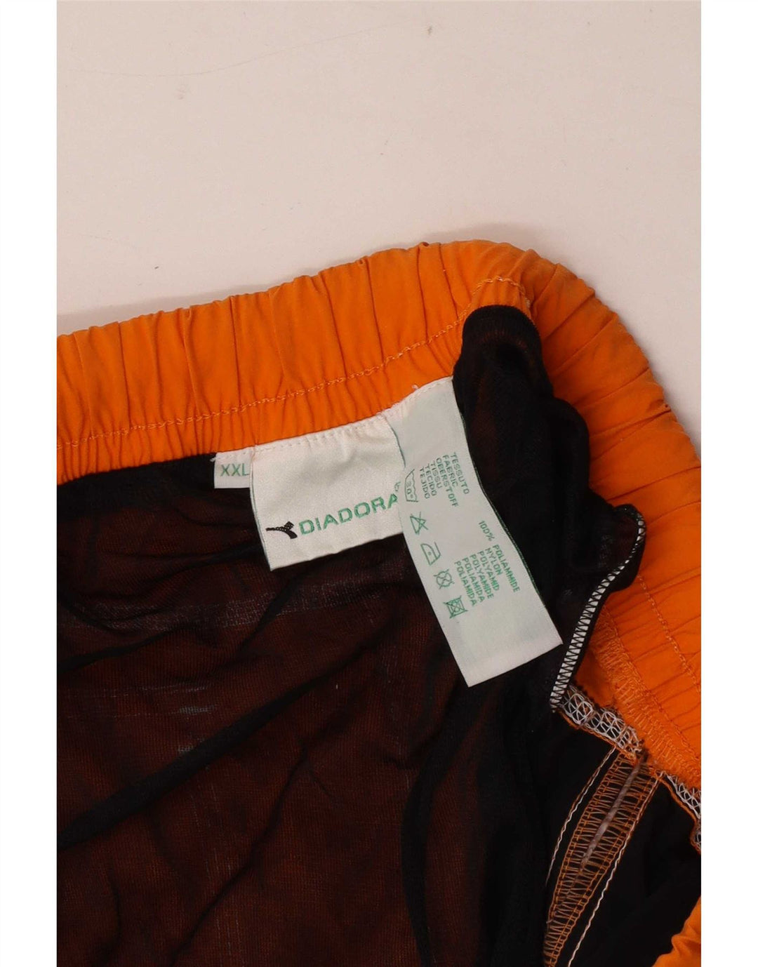 Diadora Short de Bain Regular 2XL Orange Colourblock Polyamide Homme
