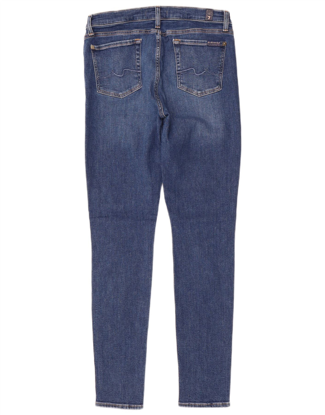 7 For All Mankind Jean skinny femme W30 L30 Bleu Polyester