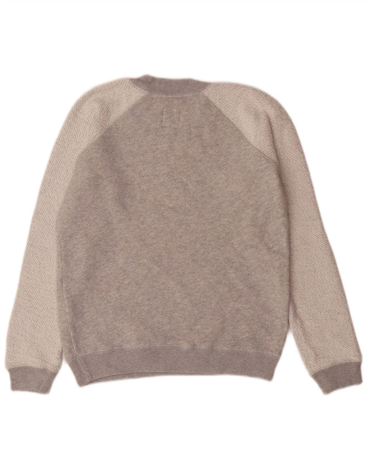 JACK WILLS Sweat-shirt pour femme UK 6 XS Gris Colorblock Coton