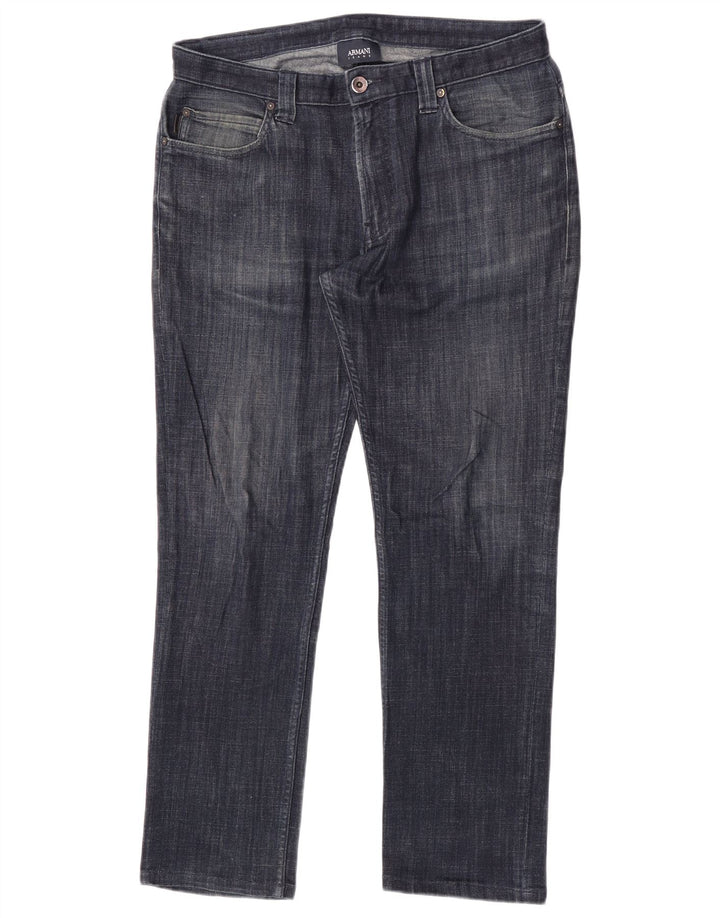 Armani Jean droit W33 L29 bleu coton homme