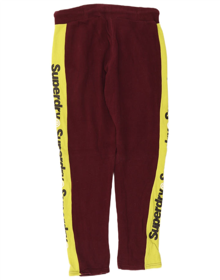 Superdry Pantalon De Survêtement Graphique Homme Bordeaux Moyen Colourblock