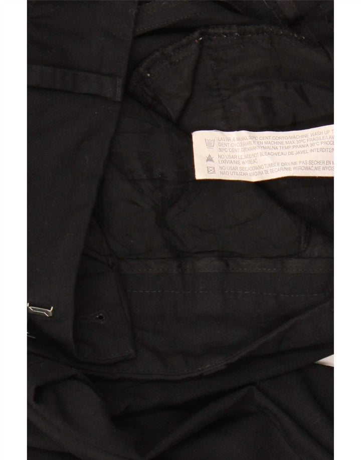 Zara Pantalon Chino Bootcut Femme EU 38 Petit W28 L32 Noir Polyester
