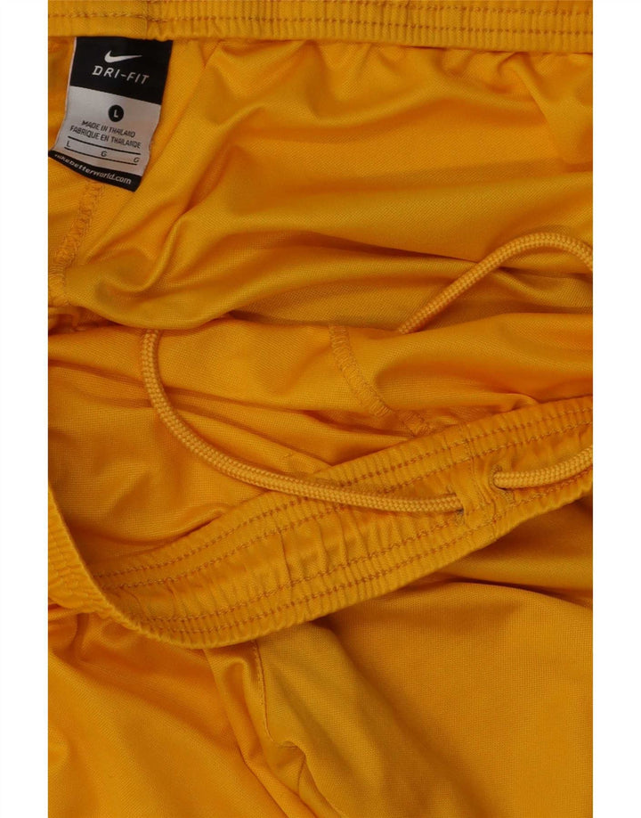 Short de sport Nike Dri Fit pour hommes, grand, jaune, polyester