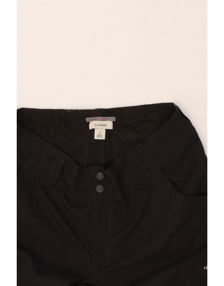 L.L.BEAN Womens Cargo Shorts US 6 Medium W28  Black Nylon Vintage L.L.Bean and Second-Hand L.L.Bean from Messina Hembry 