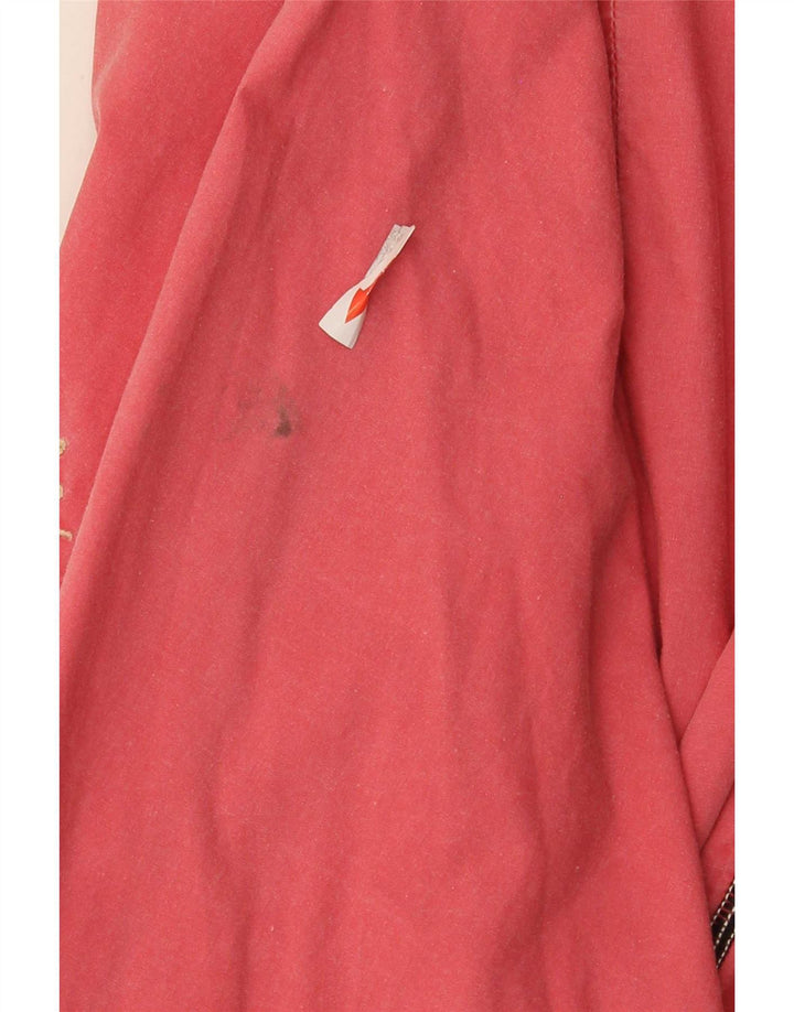 vintage Femme Veste Bomber Oversize IT 44 Coton Rose Moyen