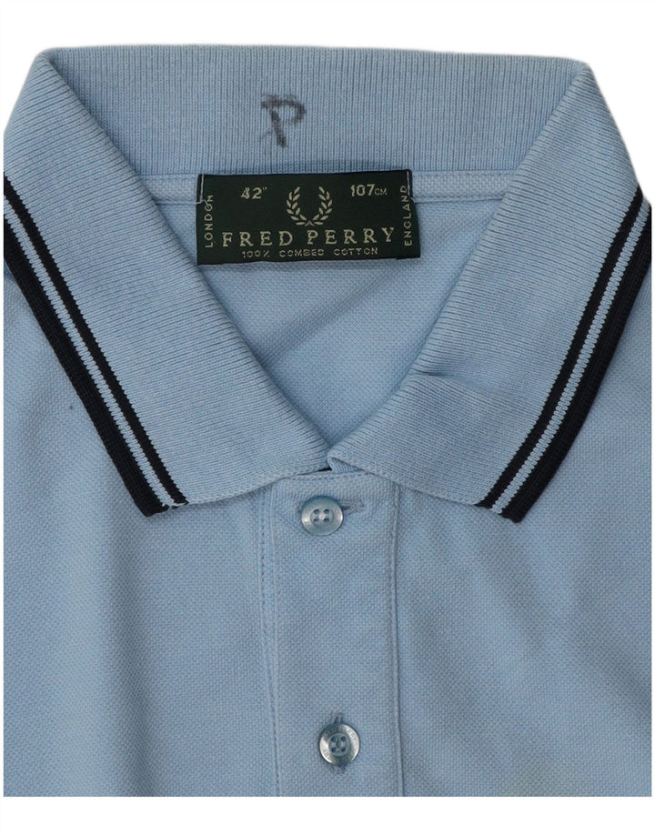 FRED PERRY Polo Homme Bleu Moyen Coton