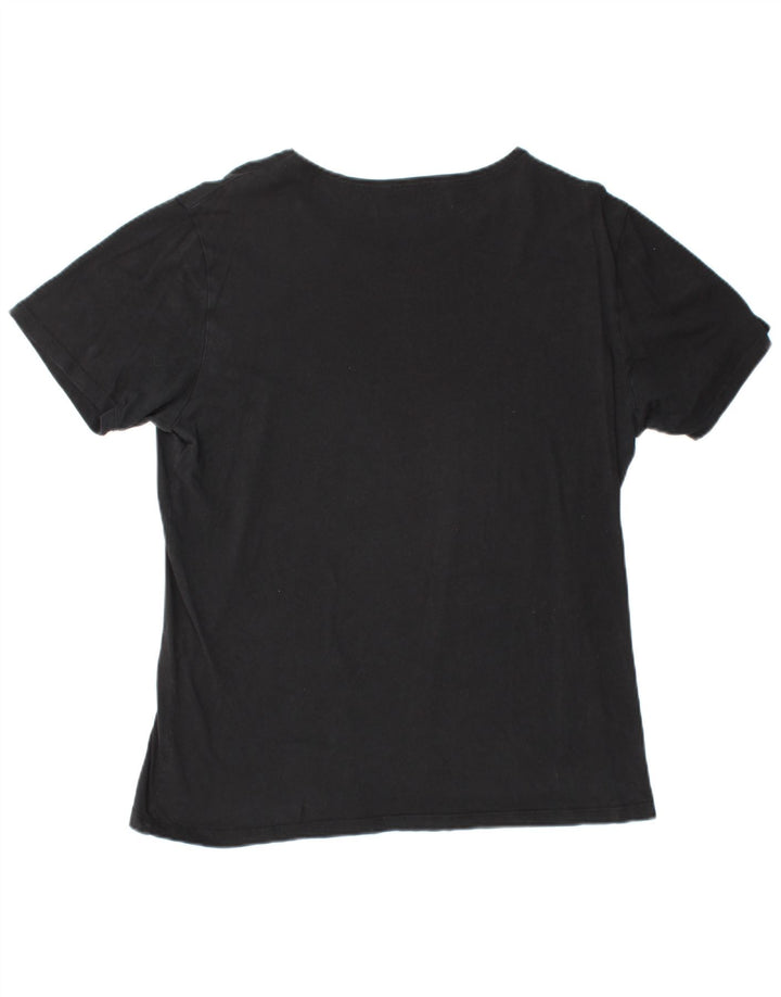 ZARA Womens T-Shirt Top UK 16 Large Black