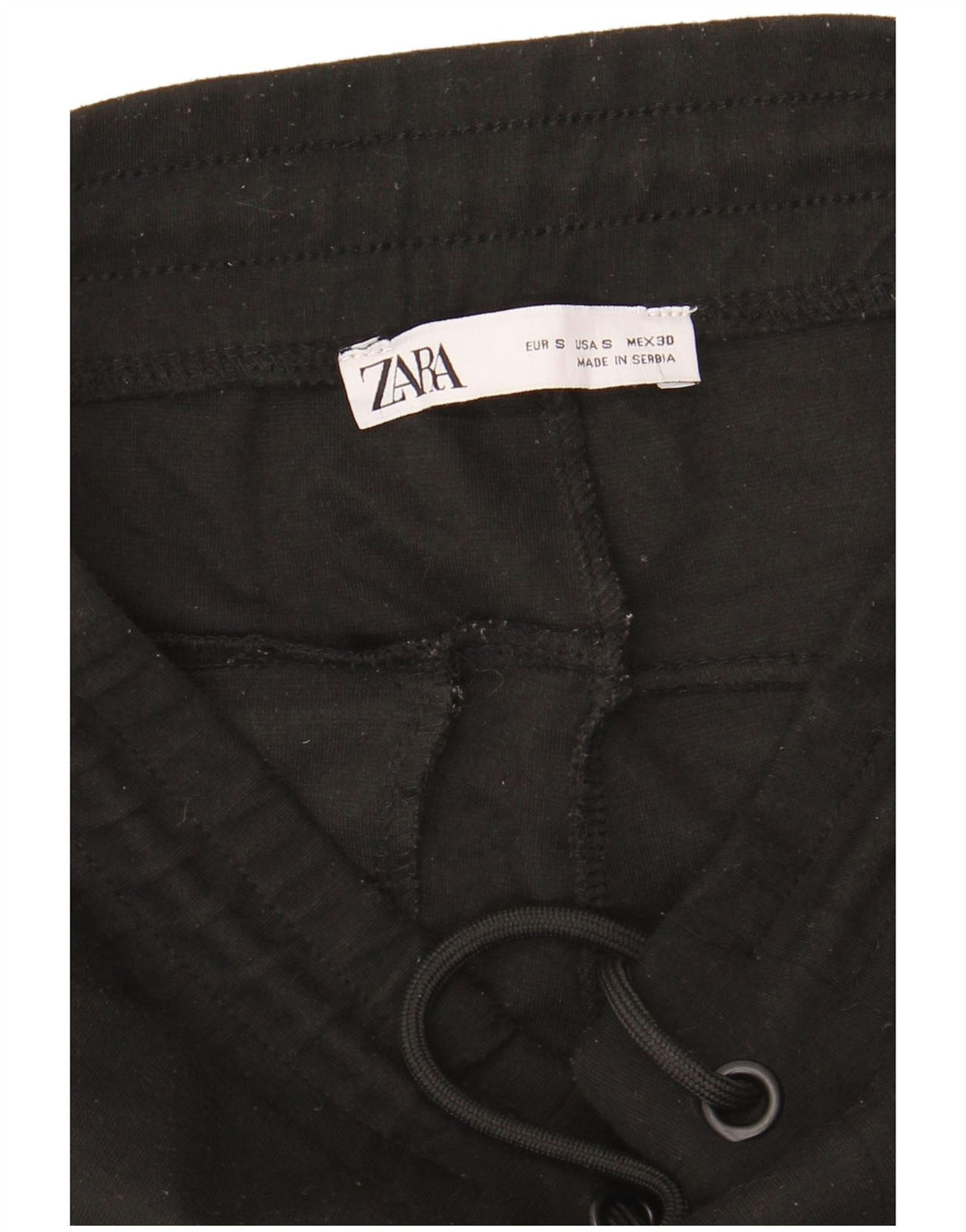 Zara Pantalon de survêtement pour homme Pantalon de jogging Petit Noir Polyester