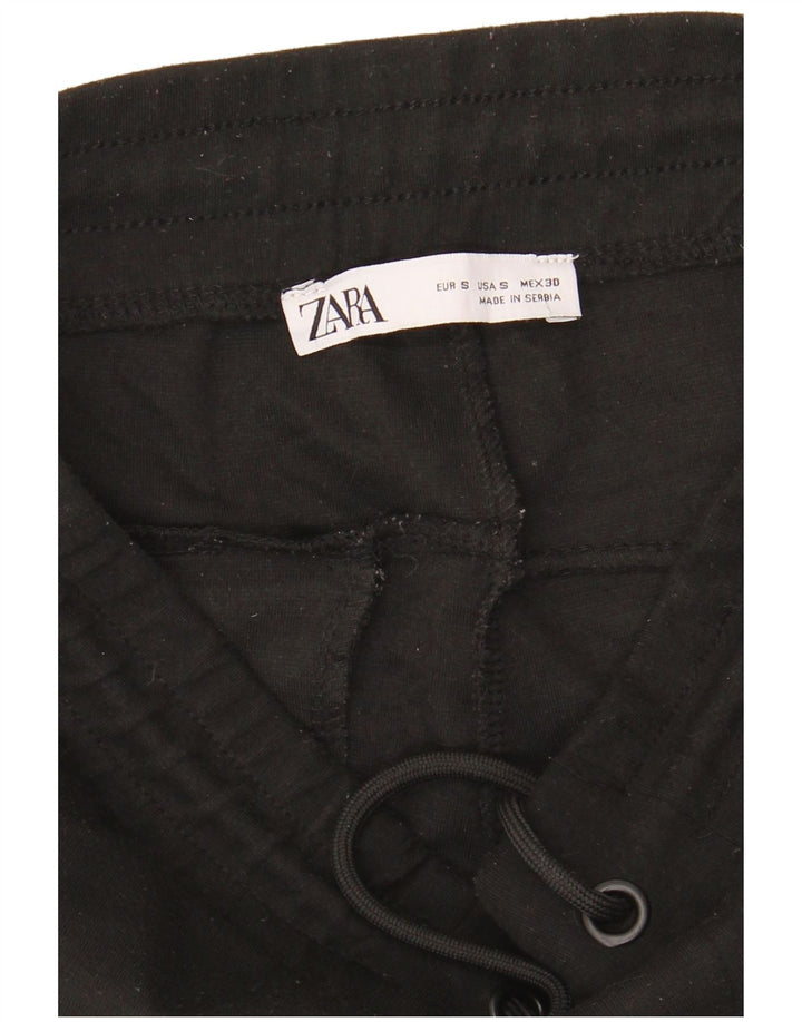 Zara Pantalon de survêtement pour homme Pantalon de jogging Petit Noir Polyester