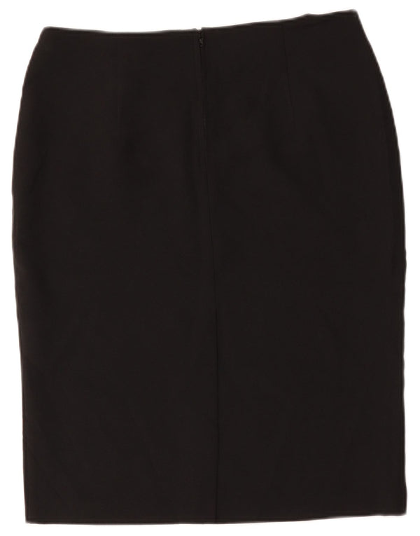 Marks & Spencer Jupe crayon pour femme UK 12 Medium W34 Noir Polyester
