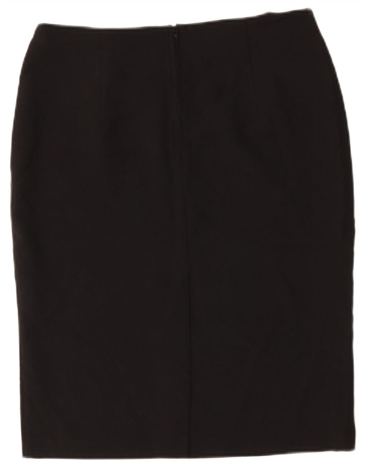 Marks & Spencer Jupe crayon pour femme UK 12 Medium W34 Noir Polyester