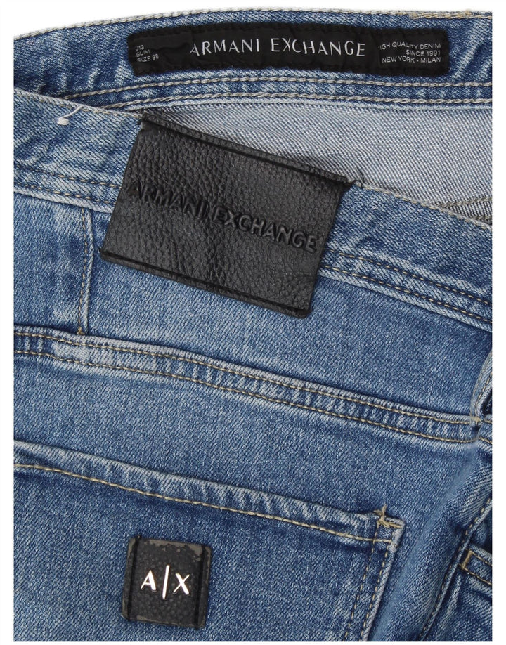 ARMANI EXCHANGE Jean Slim Milan W38 L29 Homme Bleu Coton