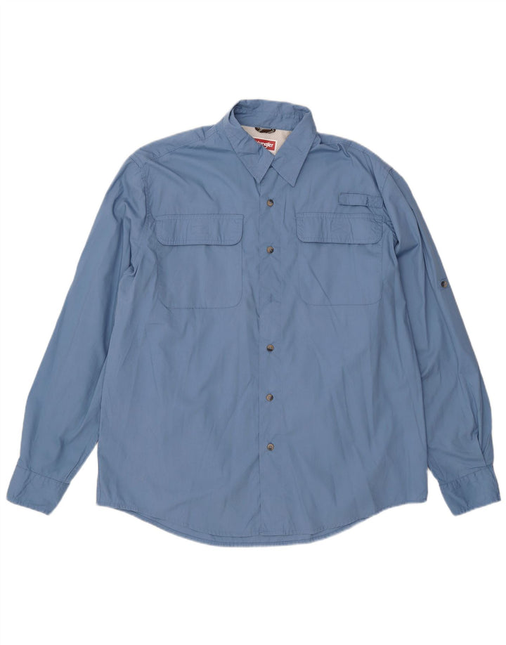 Wrangler Chemise Homme Grand Bleu Coton