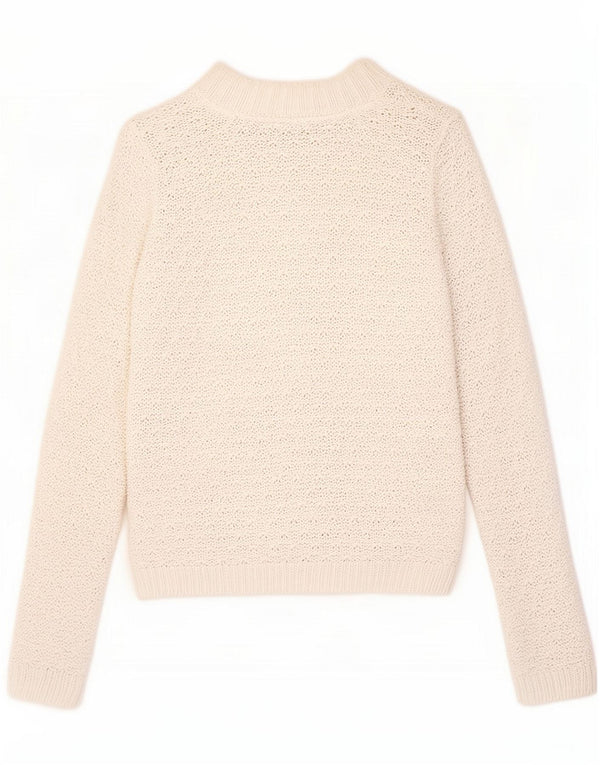The White Company Pull transparent à col roulé pour femme UK 8 Small