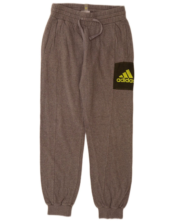 Adidas Pantalon de survêtement pour homme Joggers UK 36/38 Petit Gris Coton