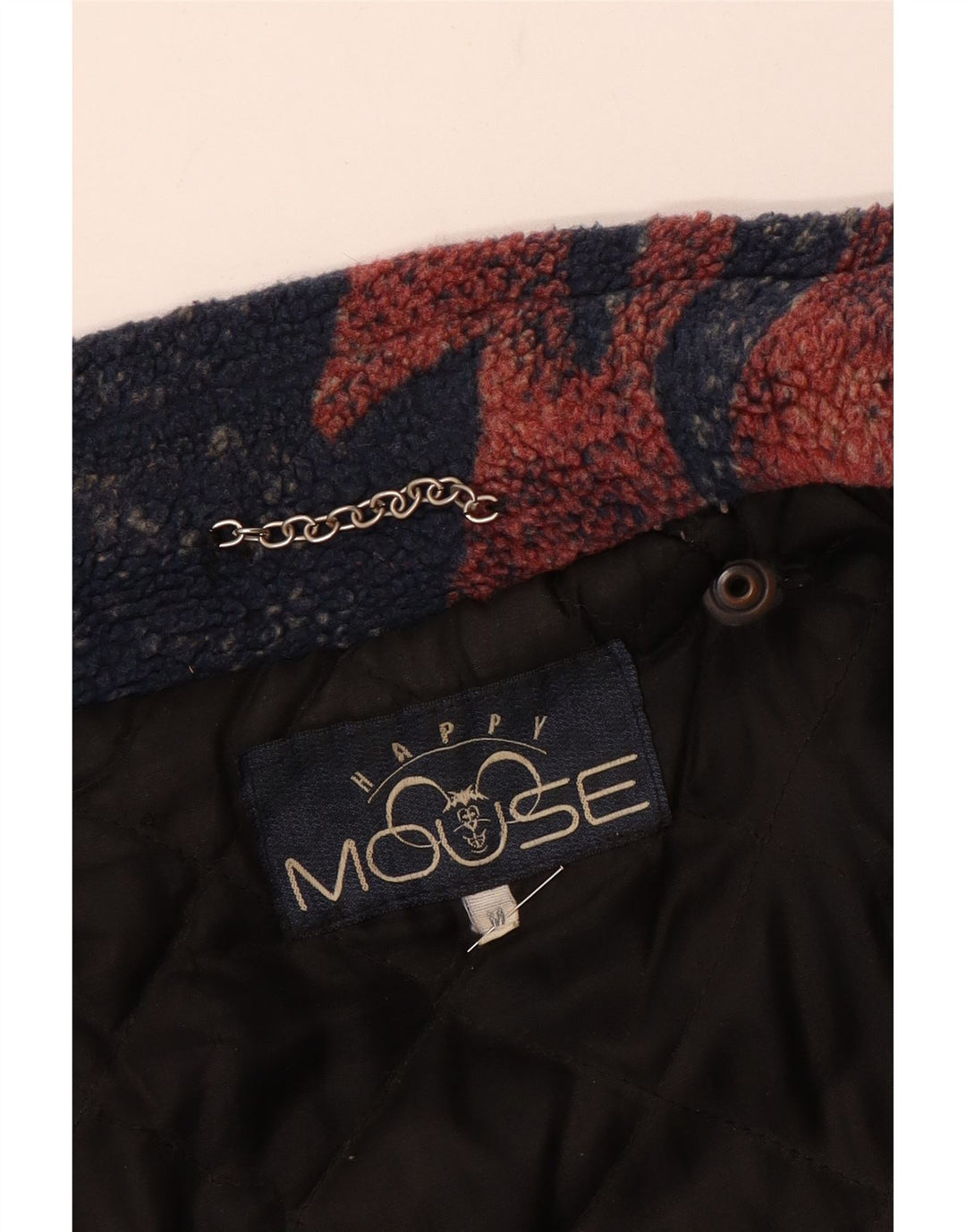 veste polaire homme vintage UK 38 Bleu Marine Moyen Rayé