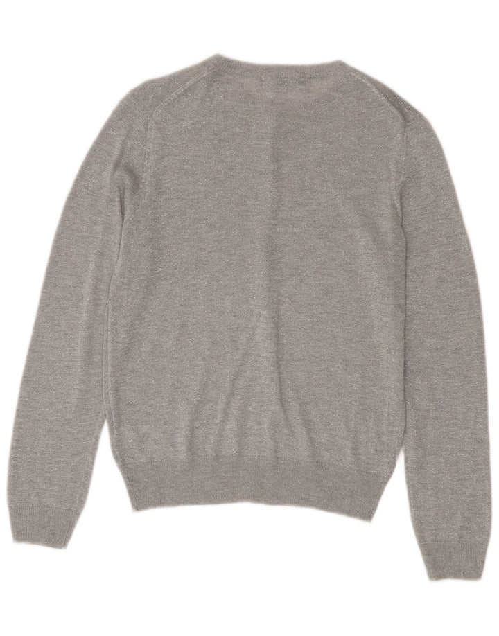 Marks & Spencer Cardigan pour femme en viscose mouchetée argenté moyen UK 12