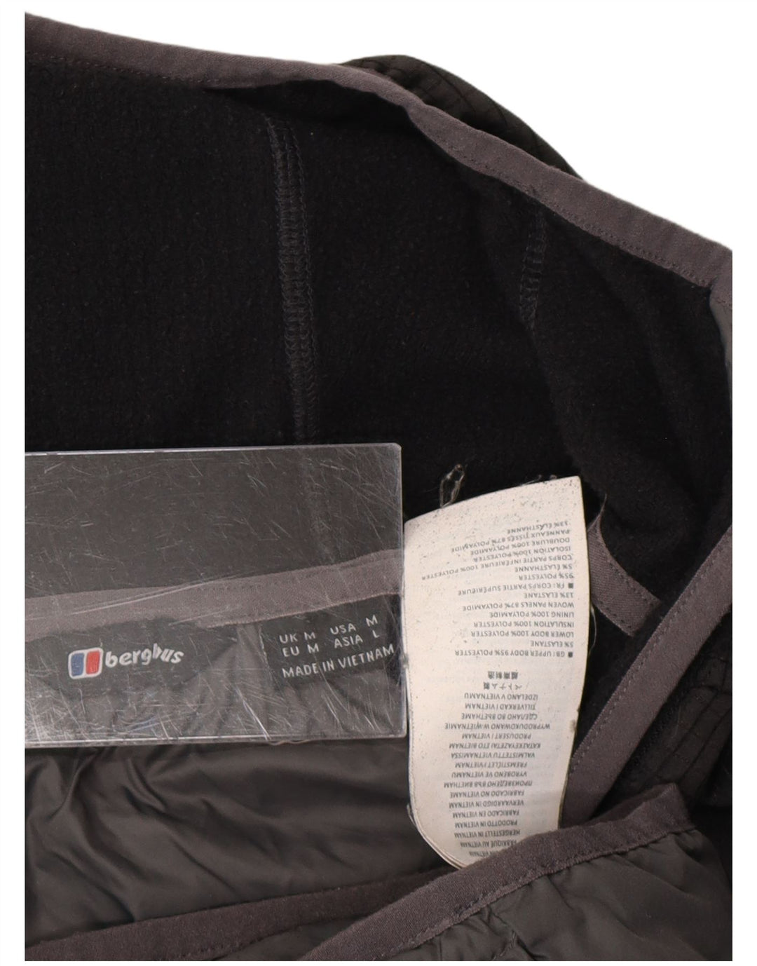 BERGHAUS Veste matelassée à capuche pour homme UK 38 Gris moyen Polyester colour block