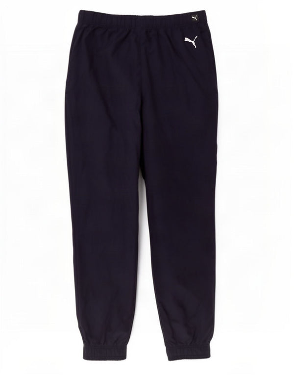 Puma Pantalon de survêtement pour homme en polyester bleu marine Taille L