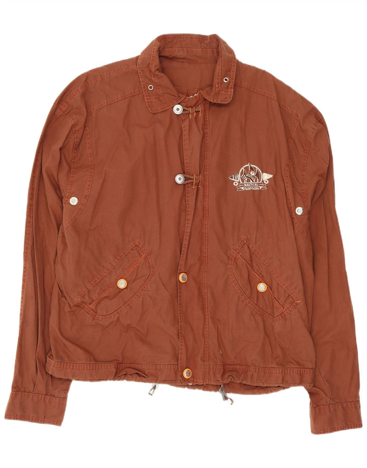 vintage Mens Yachting Utility Jacket UK 40 Grand Brun