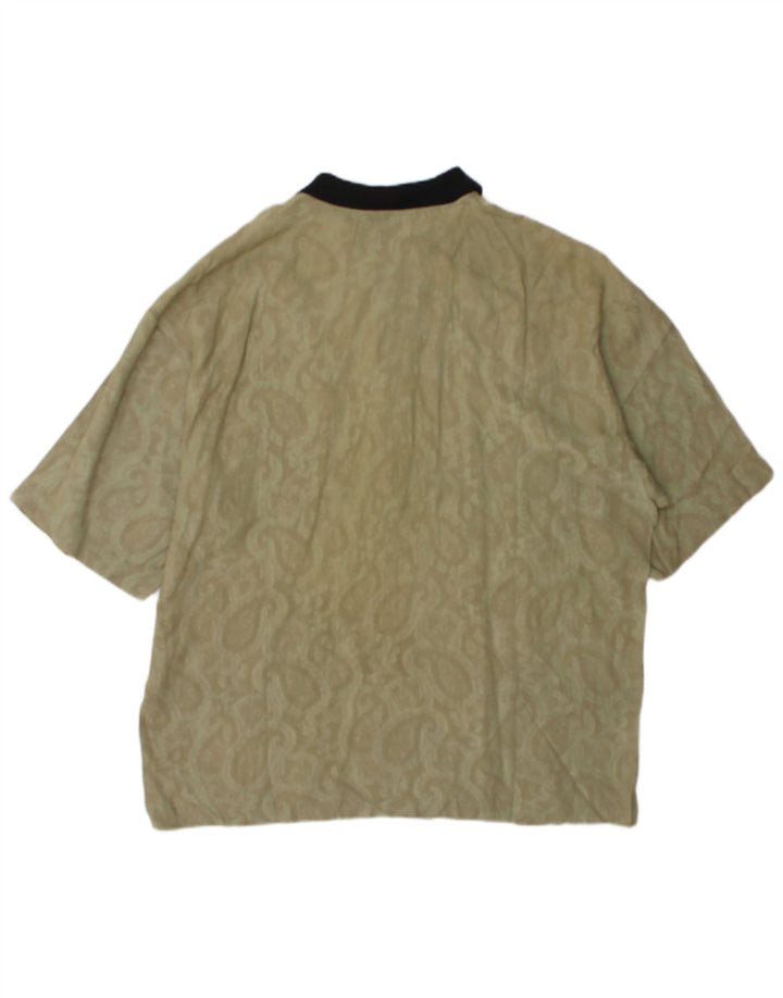 Silenzio Polo Homme Petit Kaki Paisley