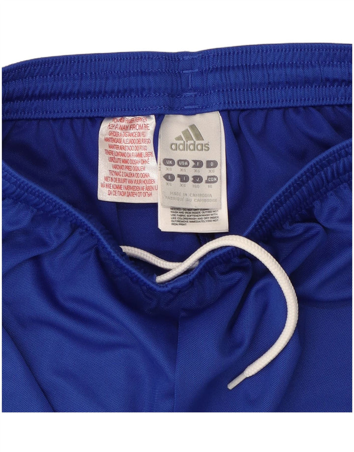 ADIDAS Short de sport Climalite pour femme UK 6 XS Bleu Polyester