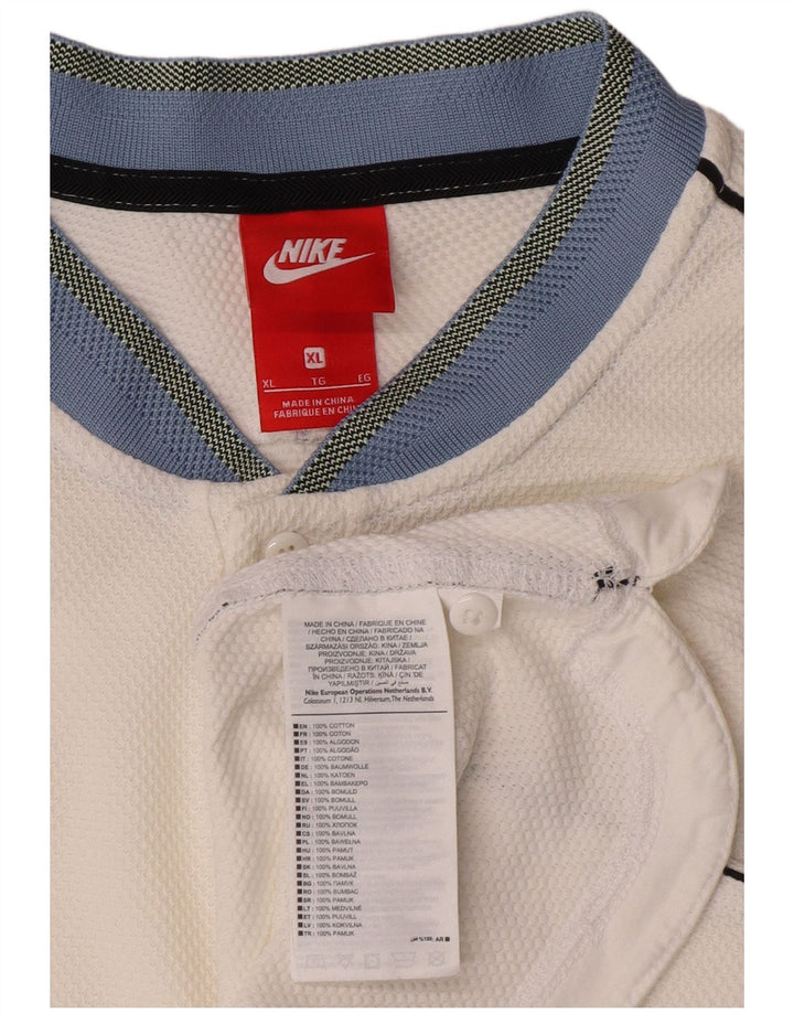 Nike Polo Homme XL Blanc Coton