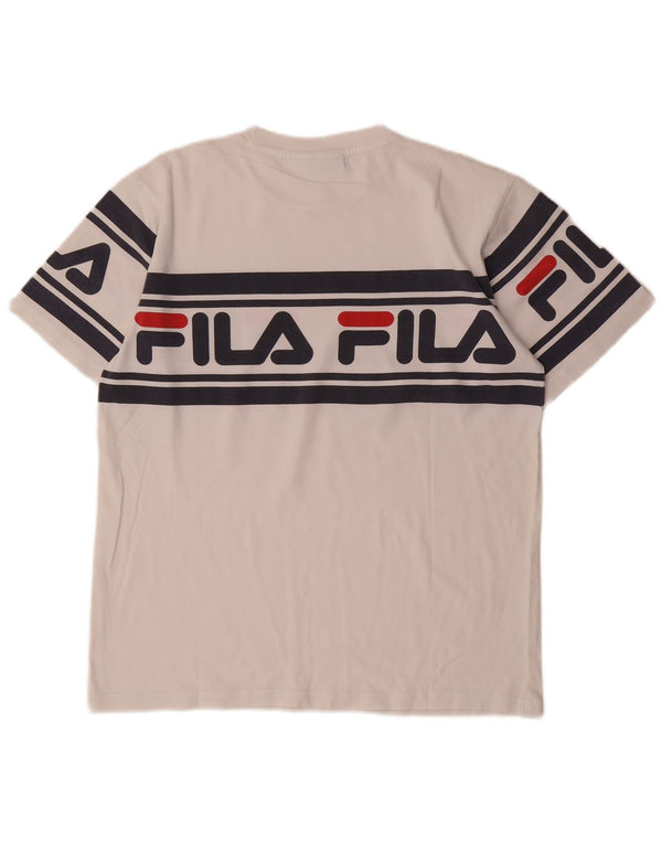 Fila T-Shirt Graphique Homme Petit Blanc