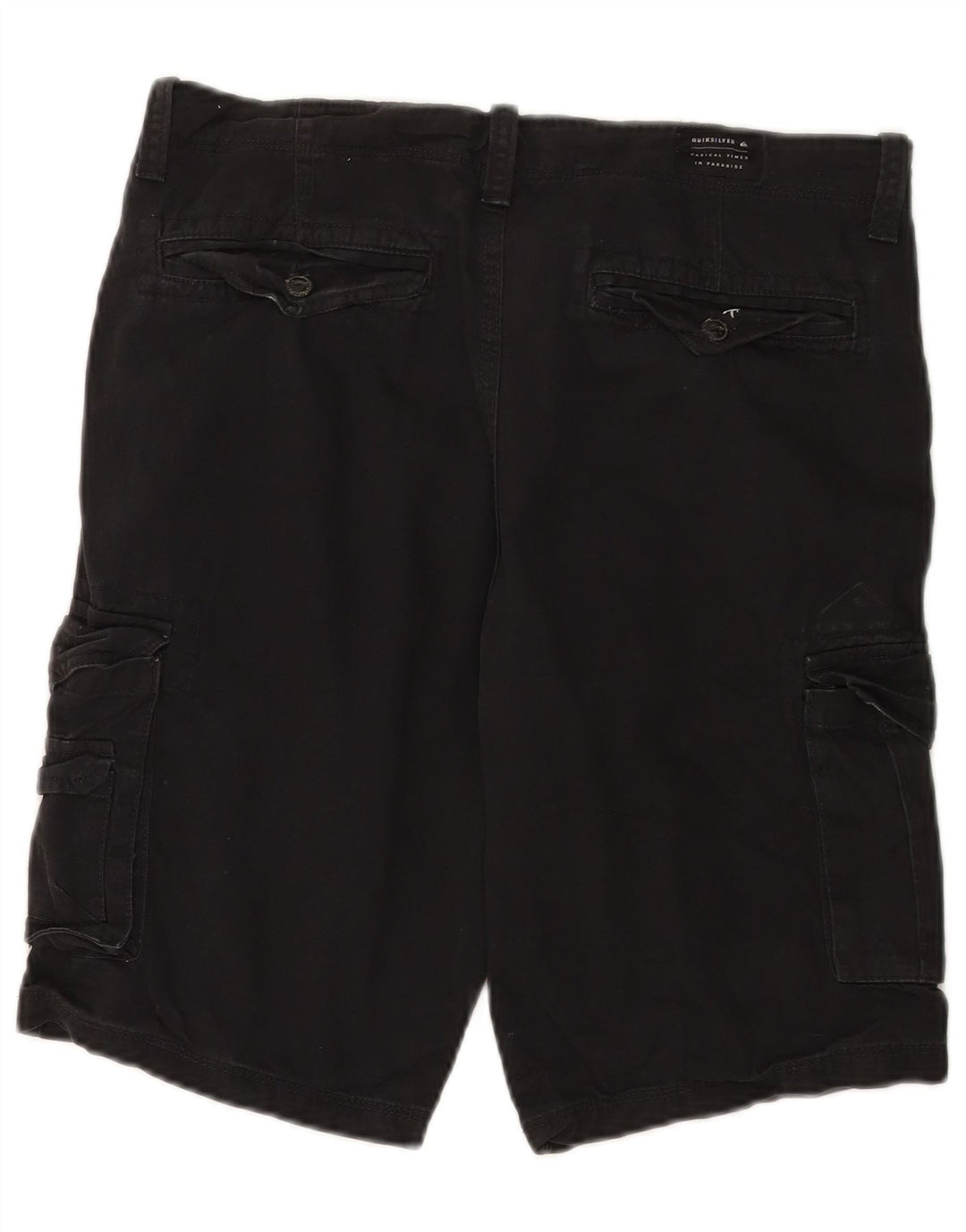 Quiksilver Short Cargo Homme W32 Large Noir Coton