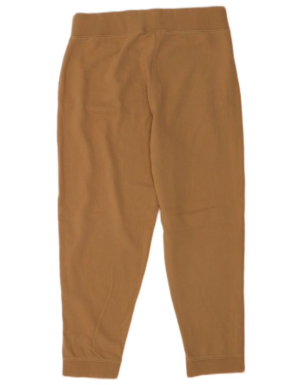 Hugo Boss Pantalon Capri Joggers Femme UK 16 Large Marron Coton