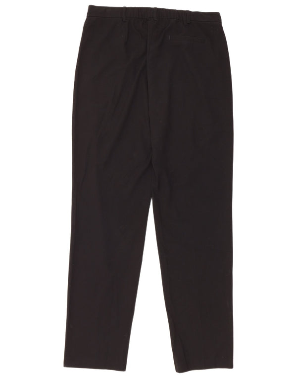 Marks & Spencer Pantalon chino taille haute pour femme UK 14 Large W34 L32 Noir