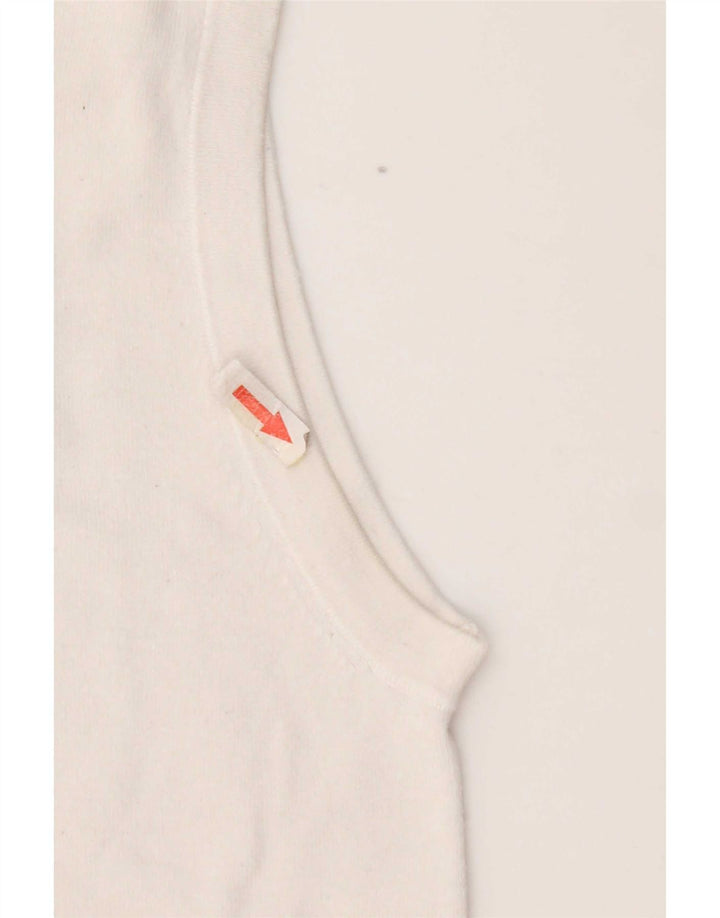 Zara Femme Débardeur UK 12 Medium Blanc