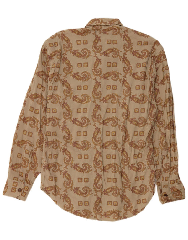 Chemise Homme Vintage Kaki Moyen Paisley