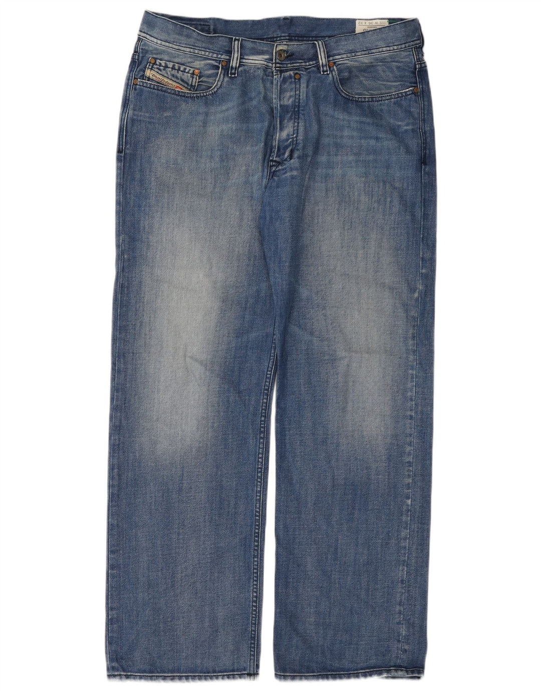 DIESEL Jean droit Quratt homme W36 L32 bleu coton