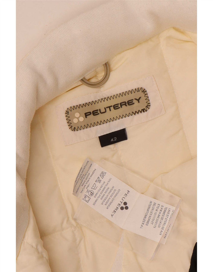 PEUTEREY Gilet rembourré femme EU 42 Large Nylon blanc