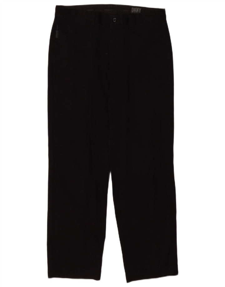 DKNY Pantalon Chino Droit Homme W33 L28 Noir Coton