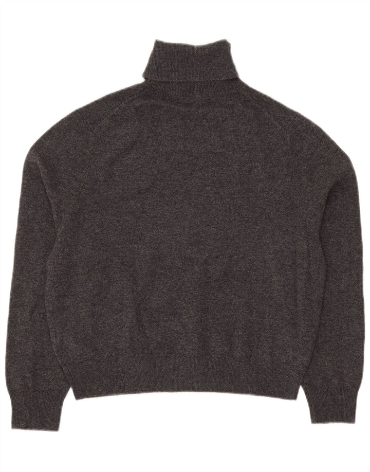 Massimo Dutti Pull court à col roulé pour femme UK 10 Petit Gris