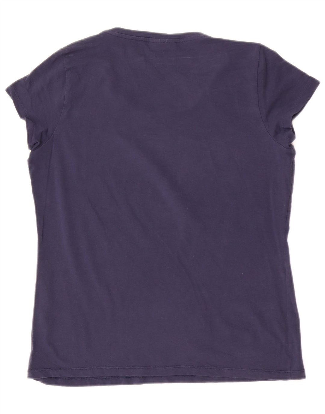 Trussardi Jeans T-Shirt Femme UK 14 Bleu Marine Moyen