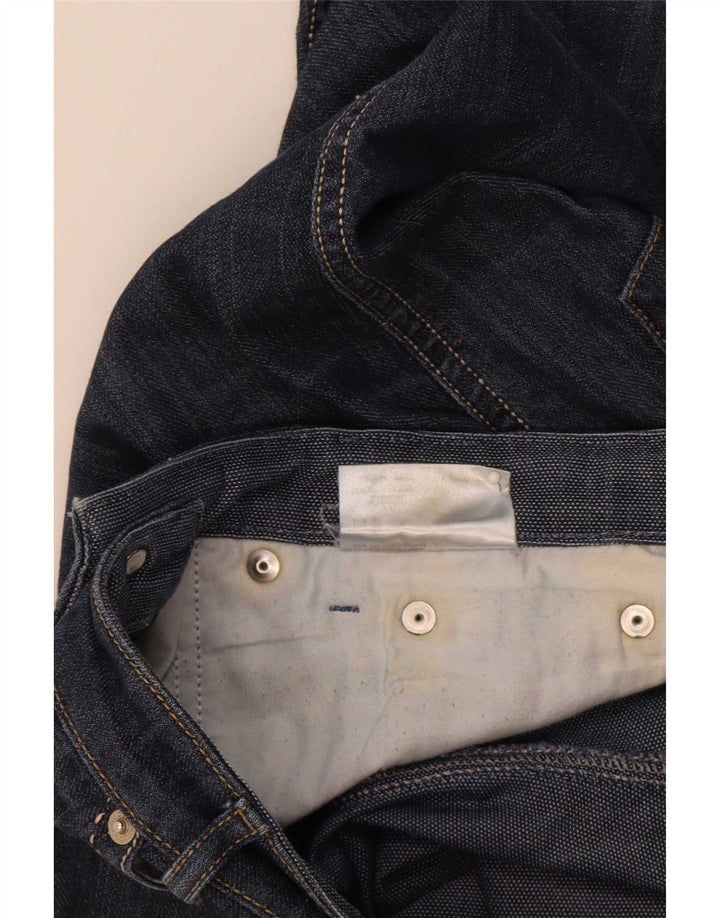 Roccobarocco Jean droit femme W32 L29 coton bleu marine