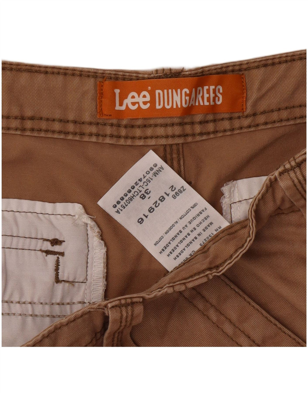 Lee Short Cargo Homme W38 XL Coton Beige