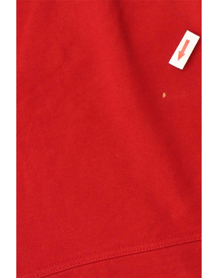 Playlife Sweat-shirt pour femme en coton rouge moyen UK 44
