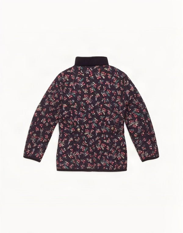 Joules Veste matelassée Fille 5-6 ans Bleu Marine Floral Polyester