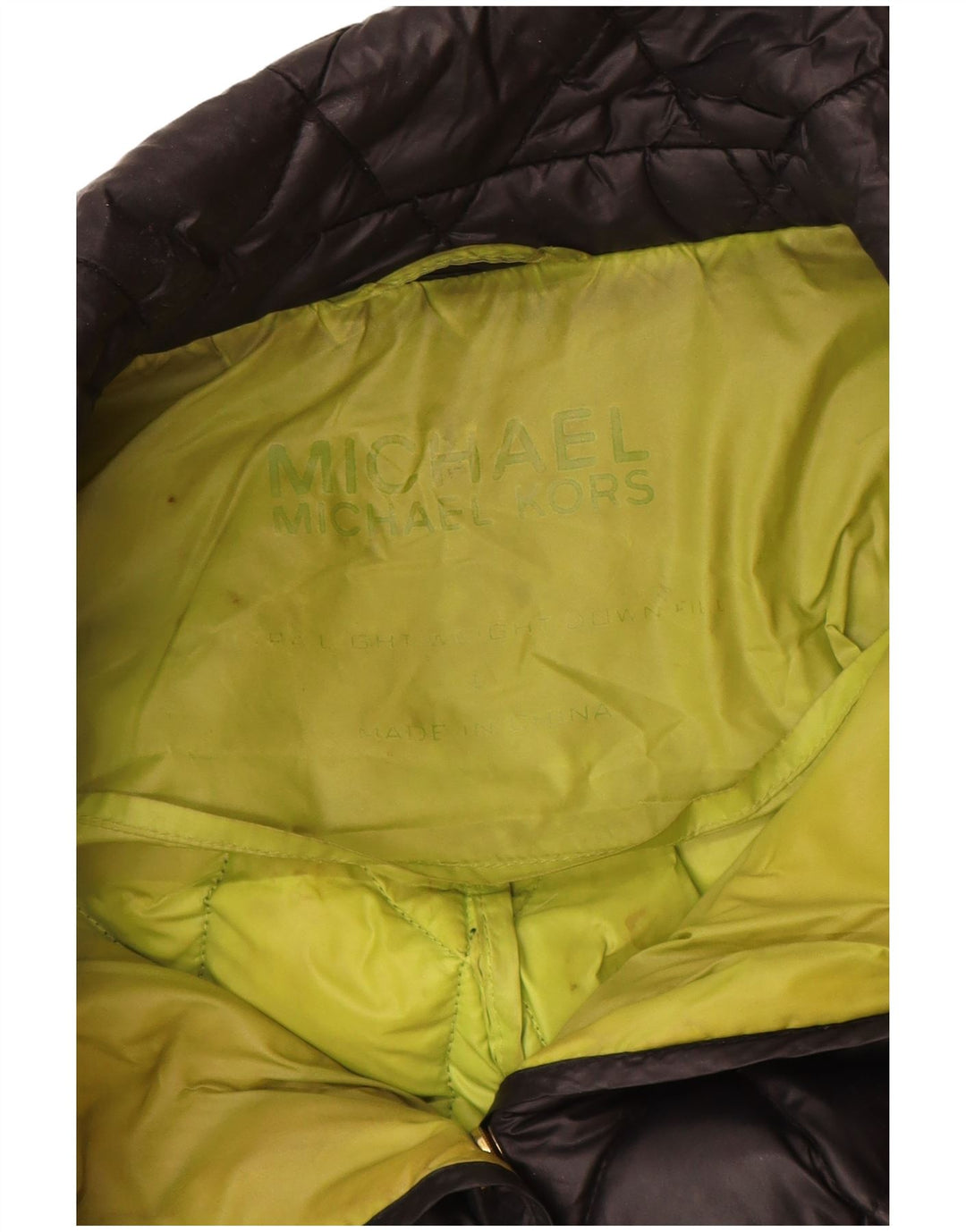 Michael Kors Veste matelassée pour femme UK 12 Medium Bleu Marine Nylon