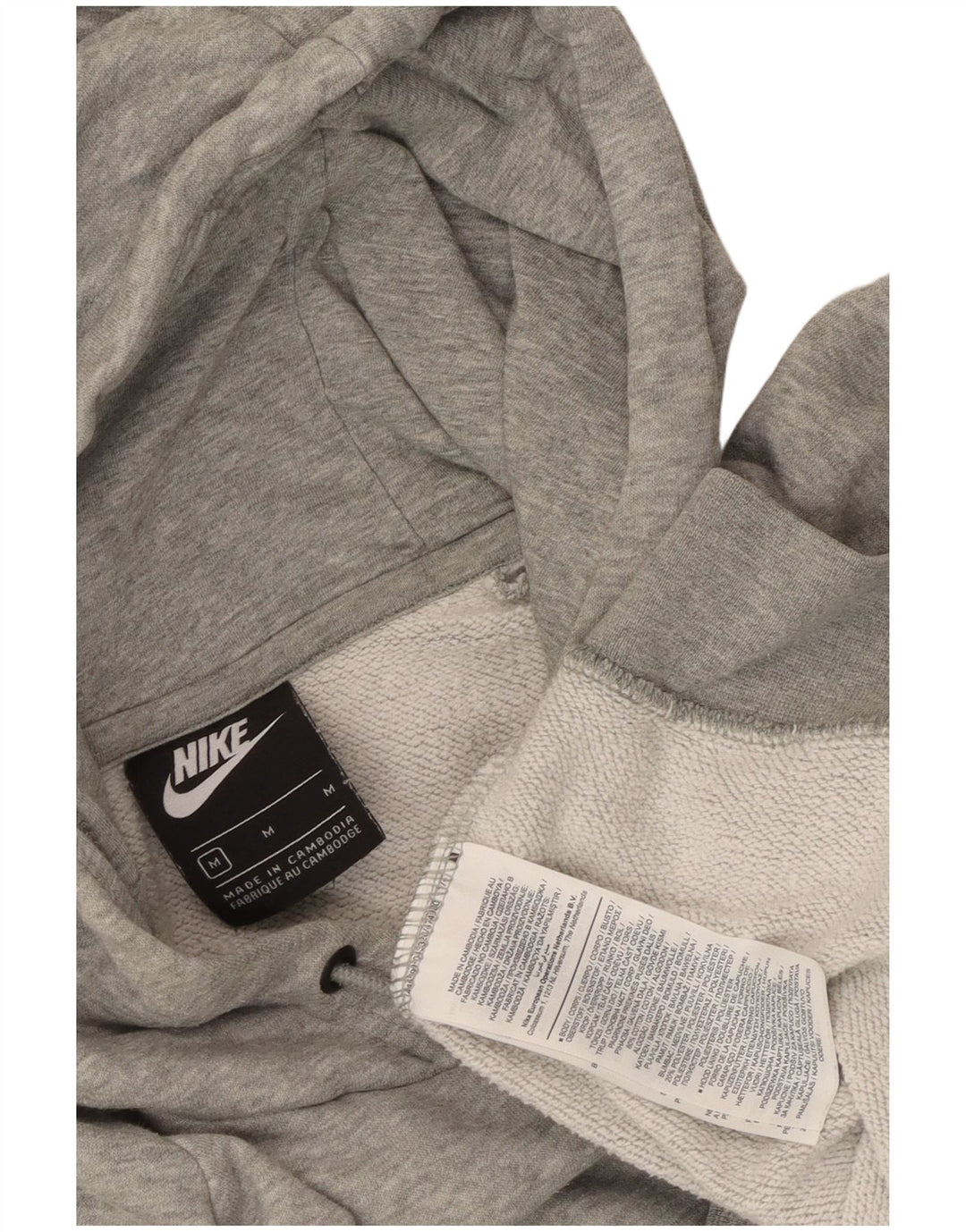 Nike Pull à capuche pour femme UK 14 Gris moyen Coton