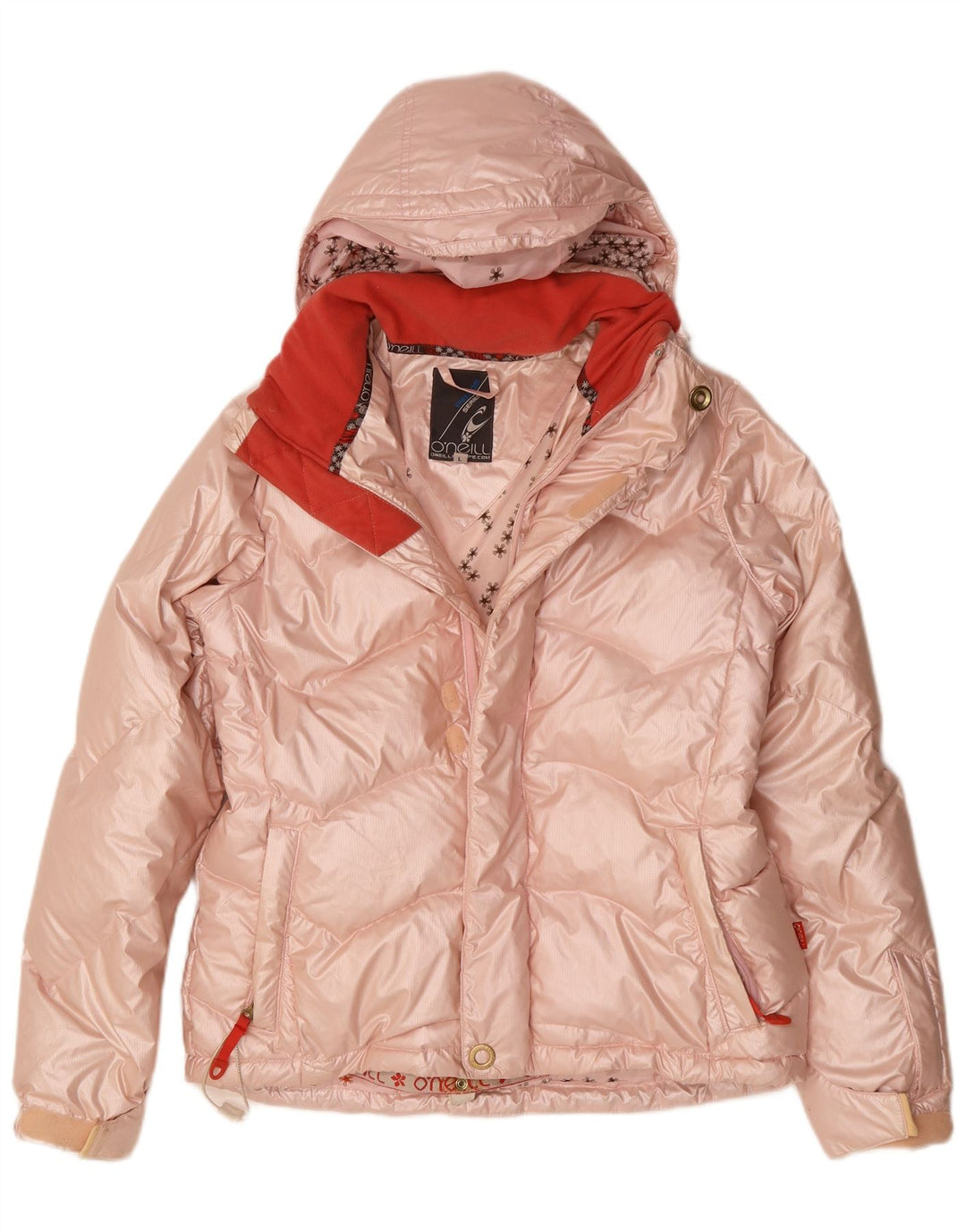 O'NEILL Veste matelassée à capuche pour femme UK 16 Large Rose Polyester