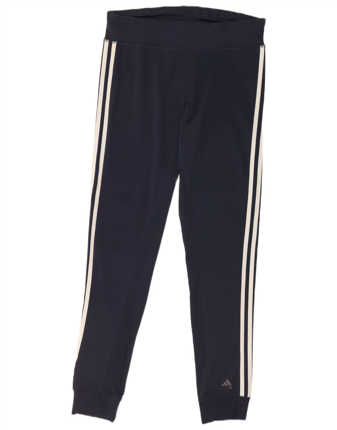 Adidas Leggings Femme UK 8 Petit Bleu Marine Polyester