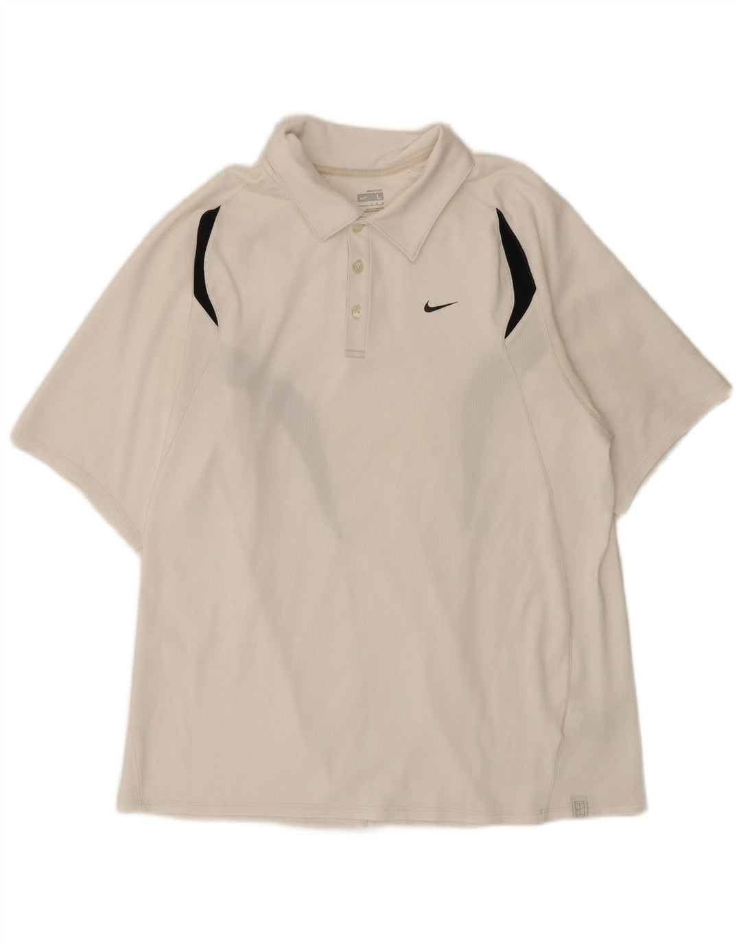 Nike Polo Homme Grand Blanc Colorblock Polyester