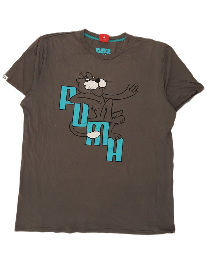 PUMA T-Shirt Graphique Homme XL Gris