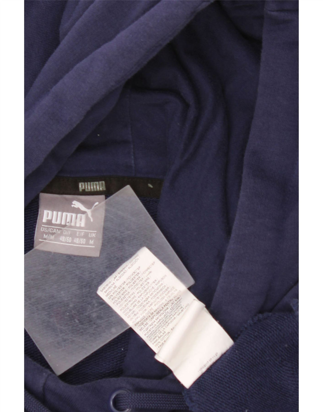 PUMA Sweat à Capuche Graphique Homme Bleu Marine Moyen Coton